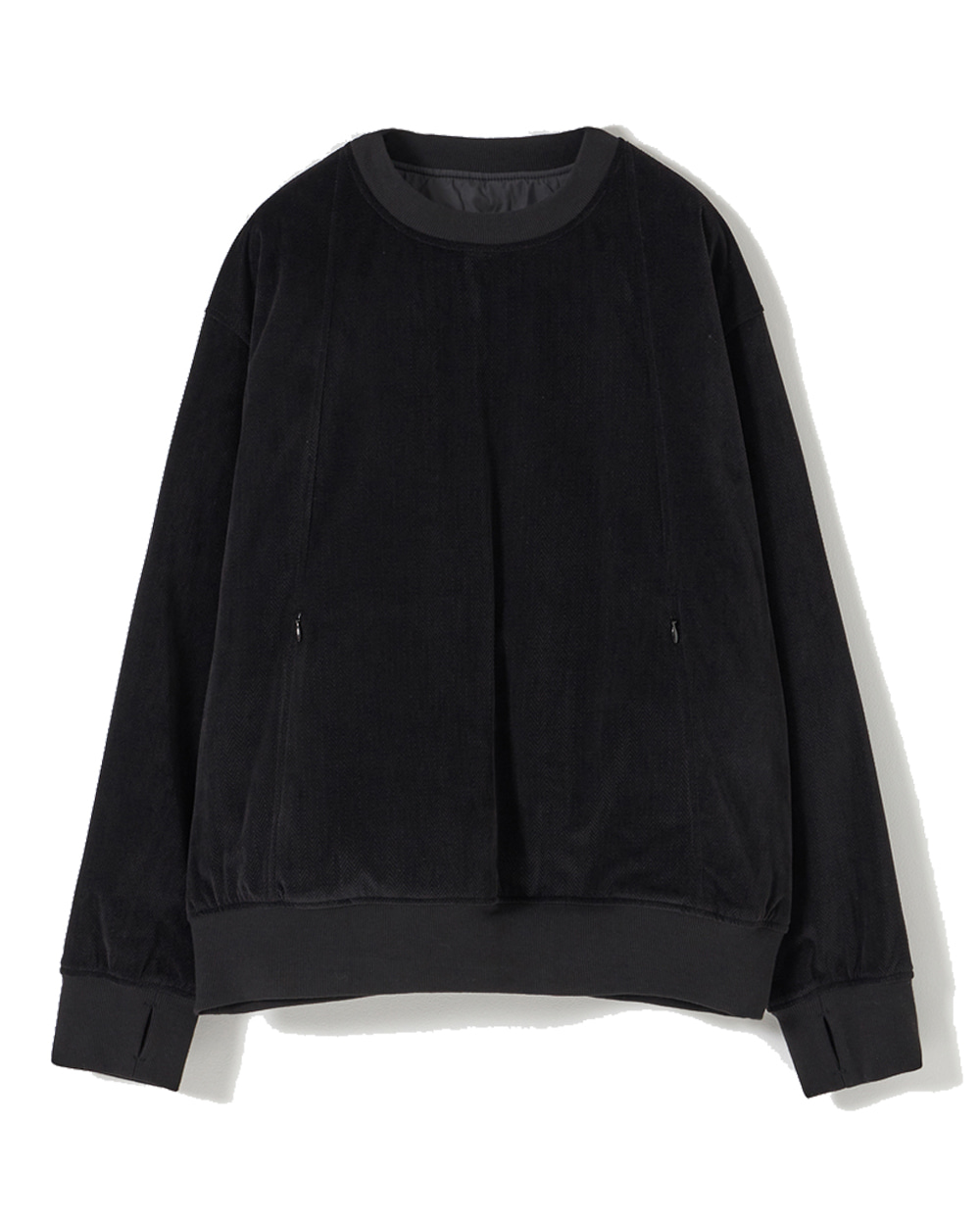 유스 Reversible Padded Sweatshirt (Black)