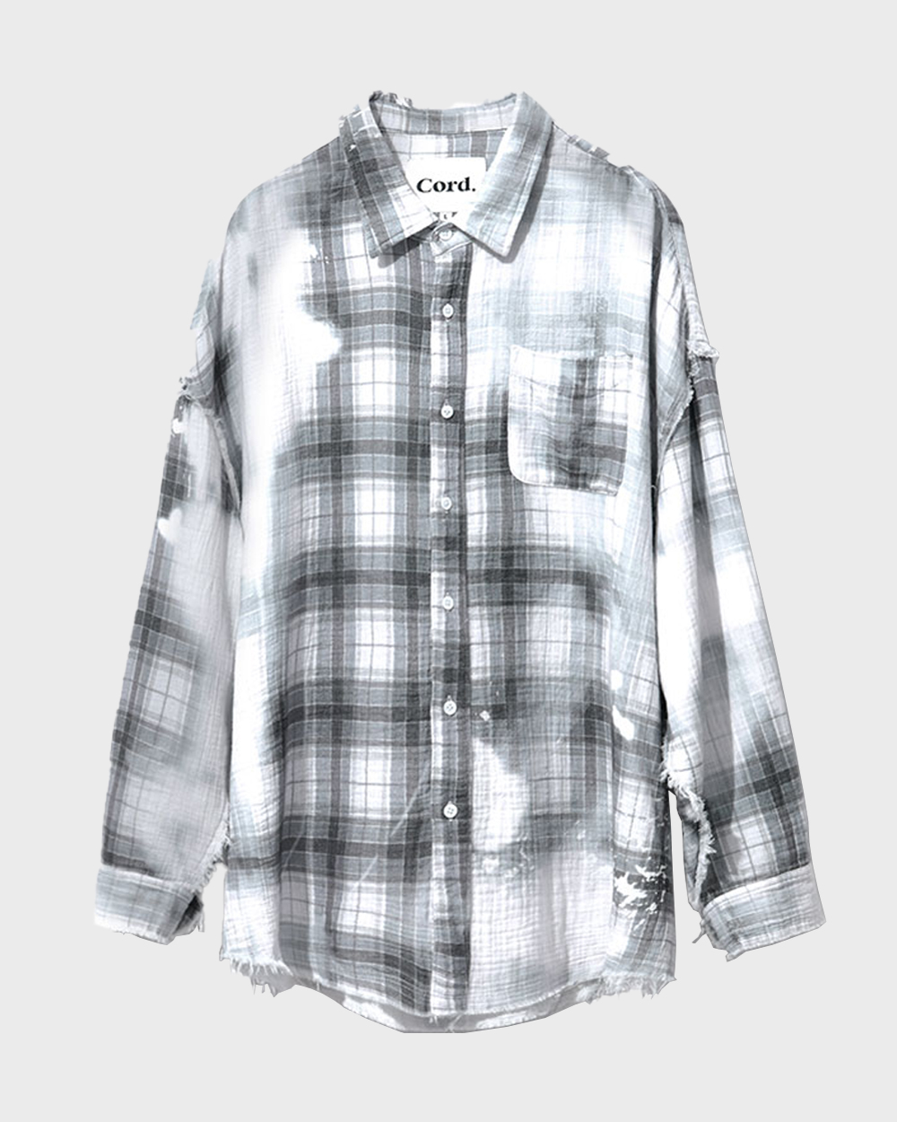 Grunge Washing DTP Check Shirt (Check)