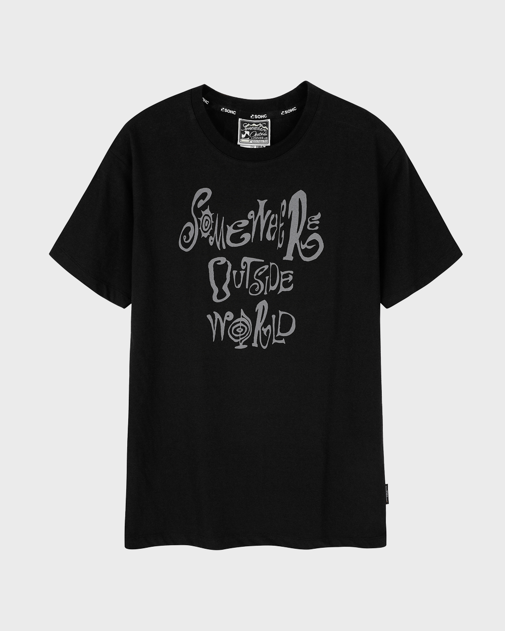 Tribal Font Buffalo T-Shirt (Black)
